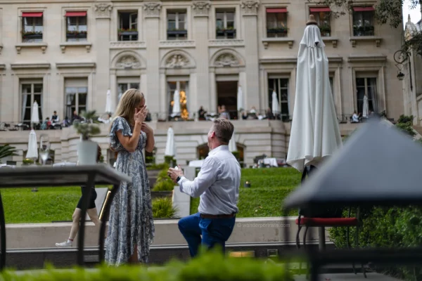 Pedido de casamiento en el palacio Duhau Buenos Aires.