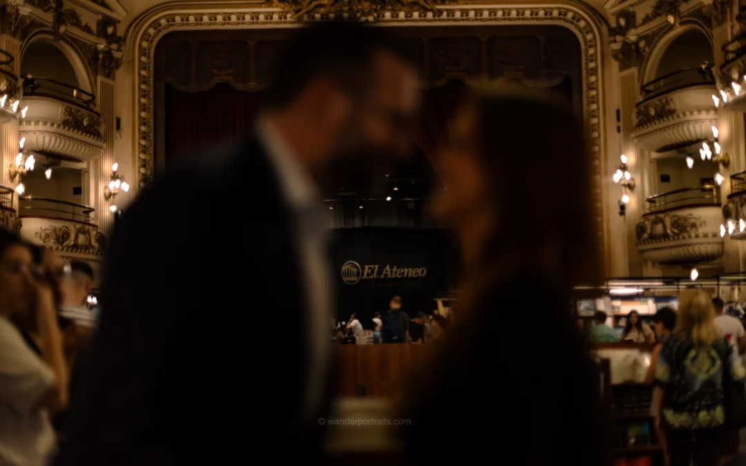 moody photoshoot in the ateneo grand splendid buenos aires