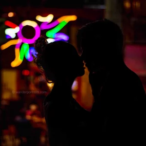 Urban night couple portraits Palermo soho