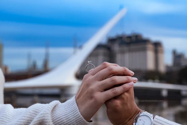 Artistic engagement photoshoot in Buenos Aires Argentina