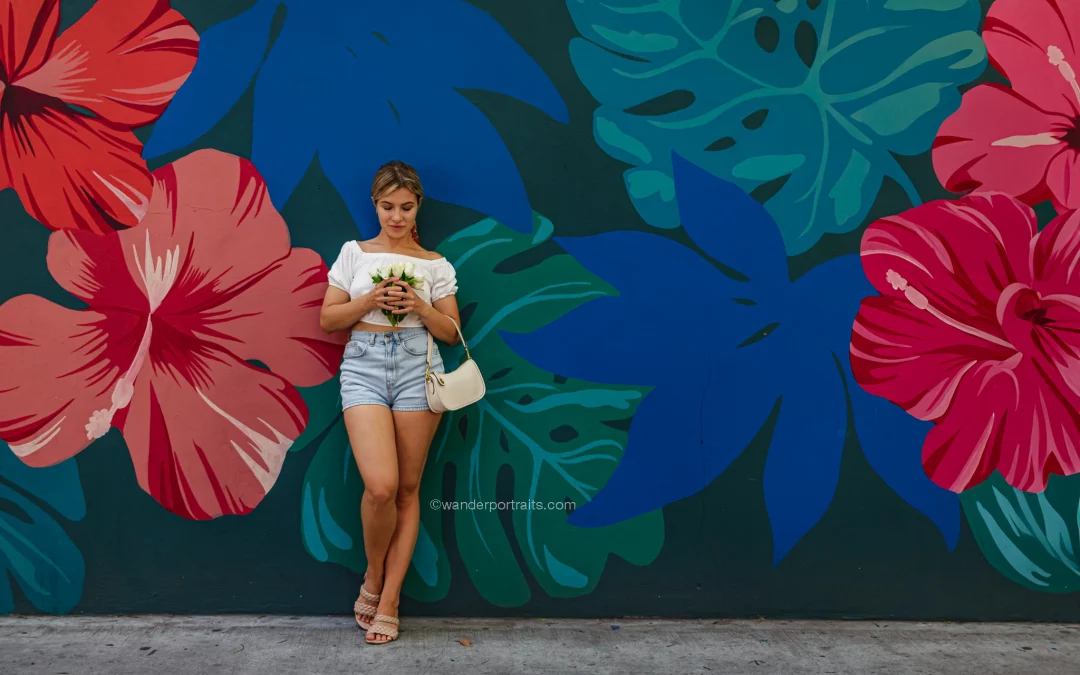 Female solo traveler photoshoot in palermo soho Buenos Aires