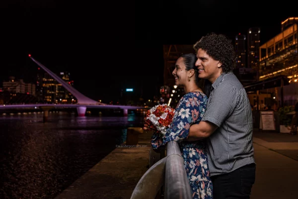 night couple photoshoot in Buenos Aires