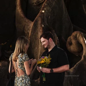 Intimate marriage proposal in Recoleta Buenos Aires