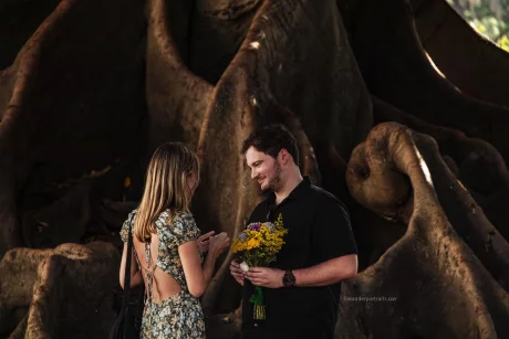 Intimate marriage proposal in Recoleta Buenos Aires