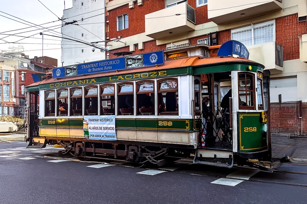 Historical tramway in caballito buenos aires