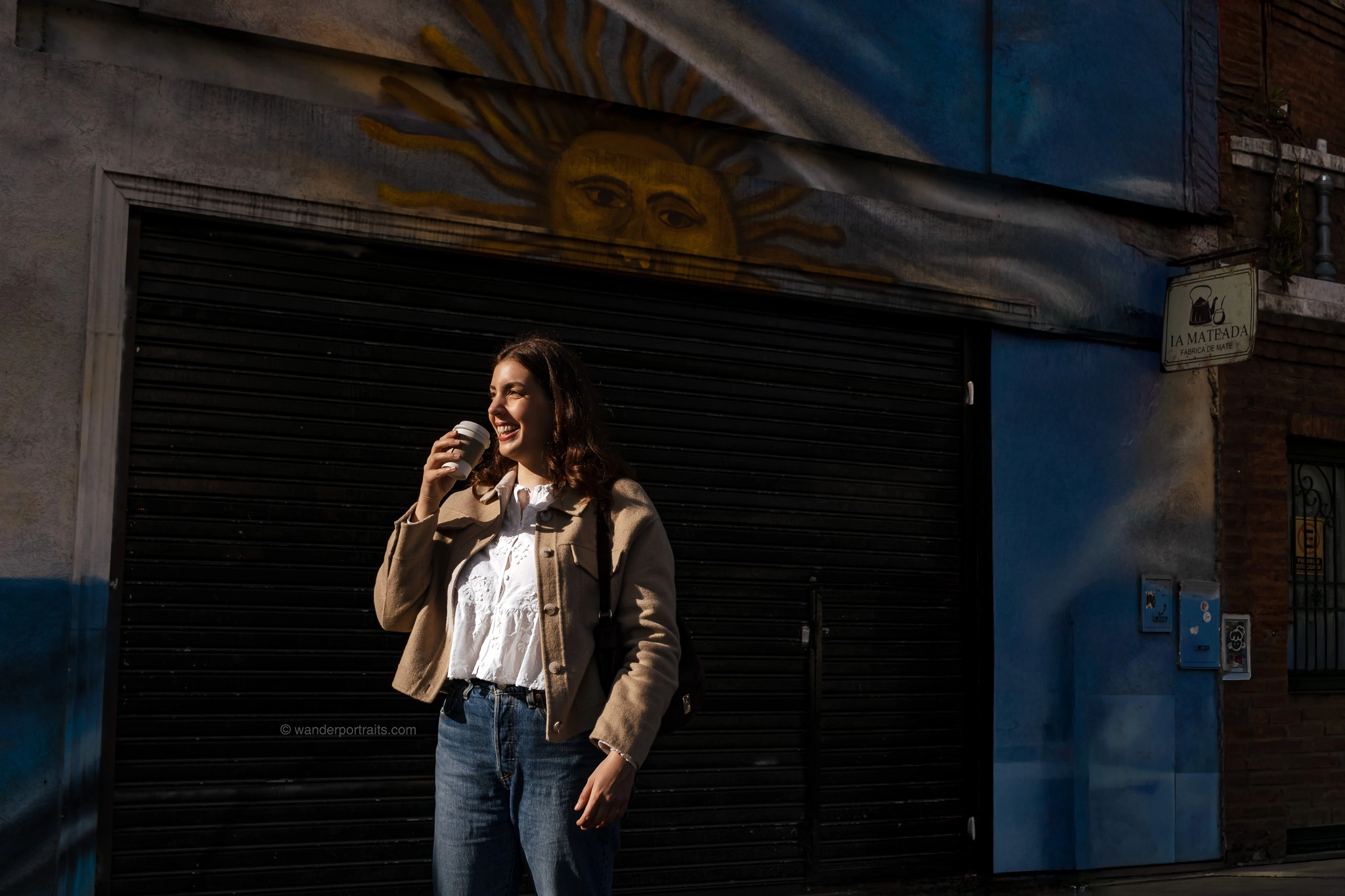 Solo woman traveler during a photoshoot in Palermo